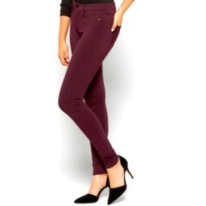 Liverpool Jacqueline Legging plum size 4/27